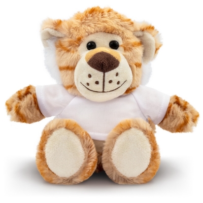 Teddy tiger with a white T-shirt for printing